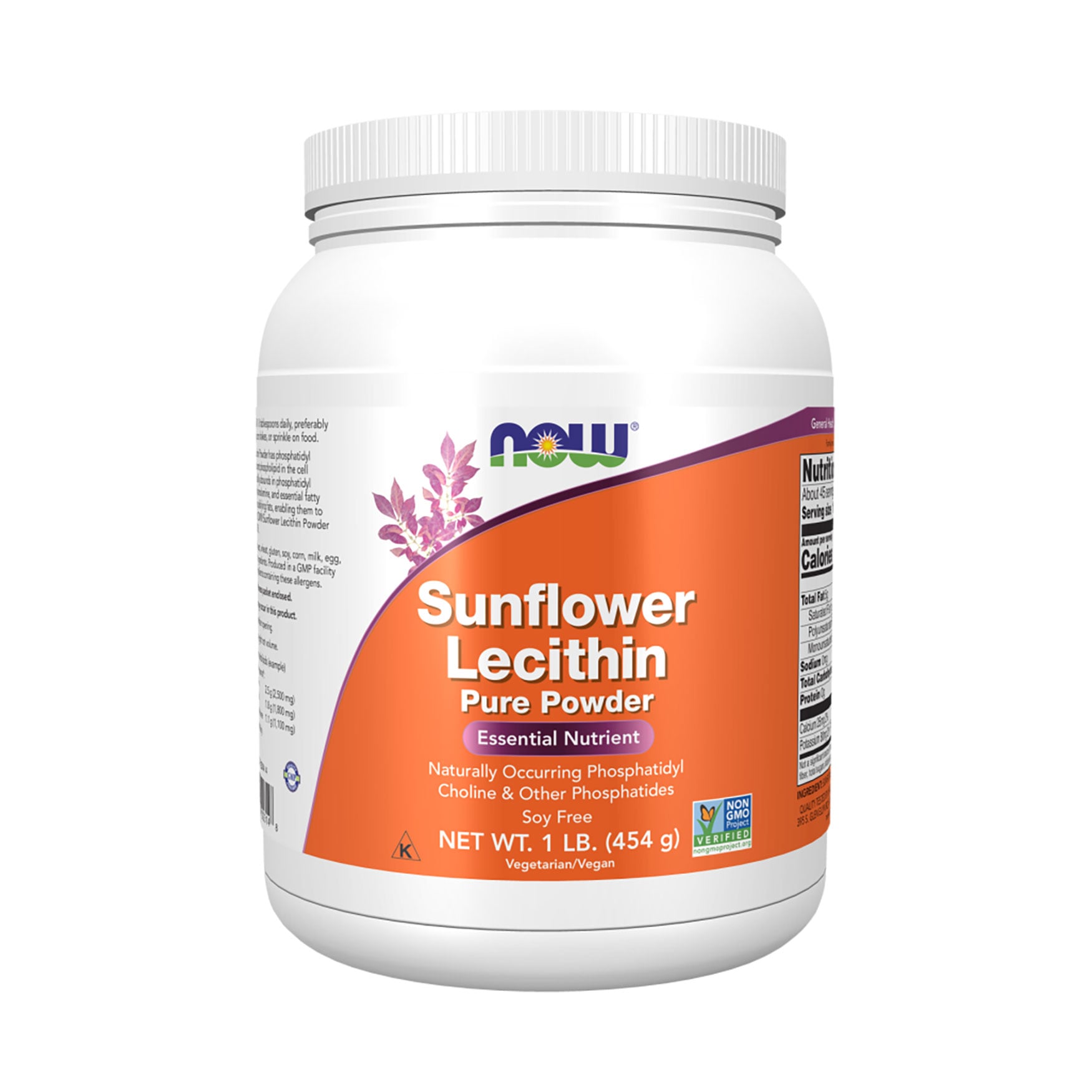 Соняшниковий лецитин NOW Foods Sunflower Liquid Lecithin в порошку, 454 г